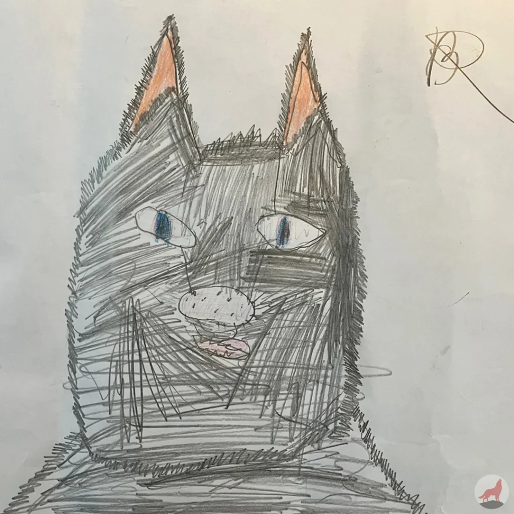 Wolventekening school Uitgeest 1